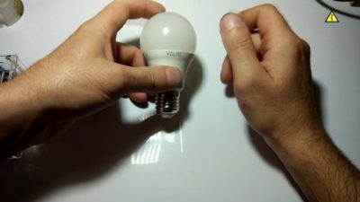 как заменить светодиод в лампе
